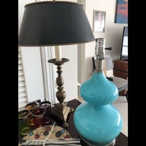 Black shade brass desk lamp